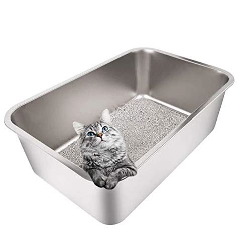 rabbit litter box steel|stainless steel covered litter box.